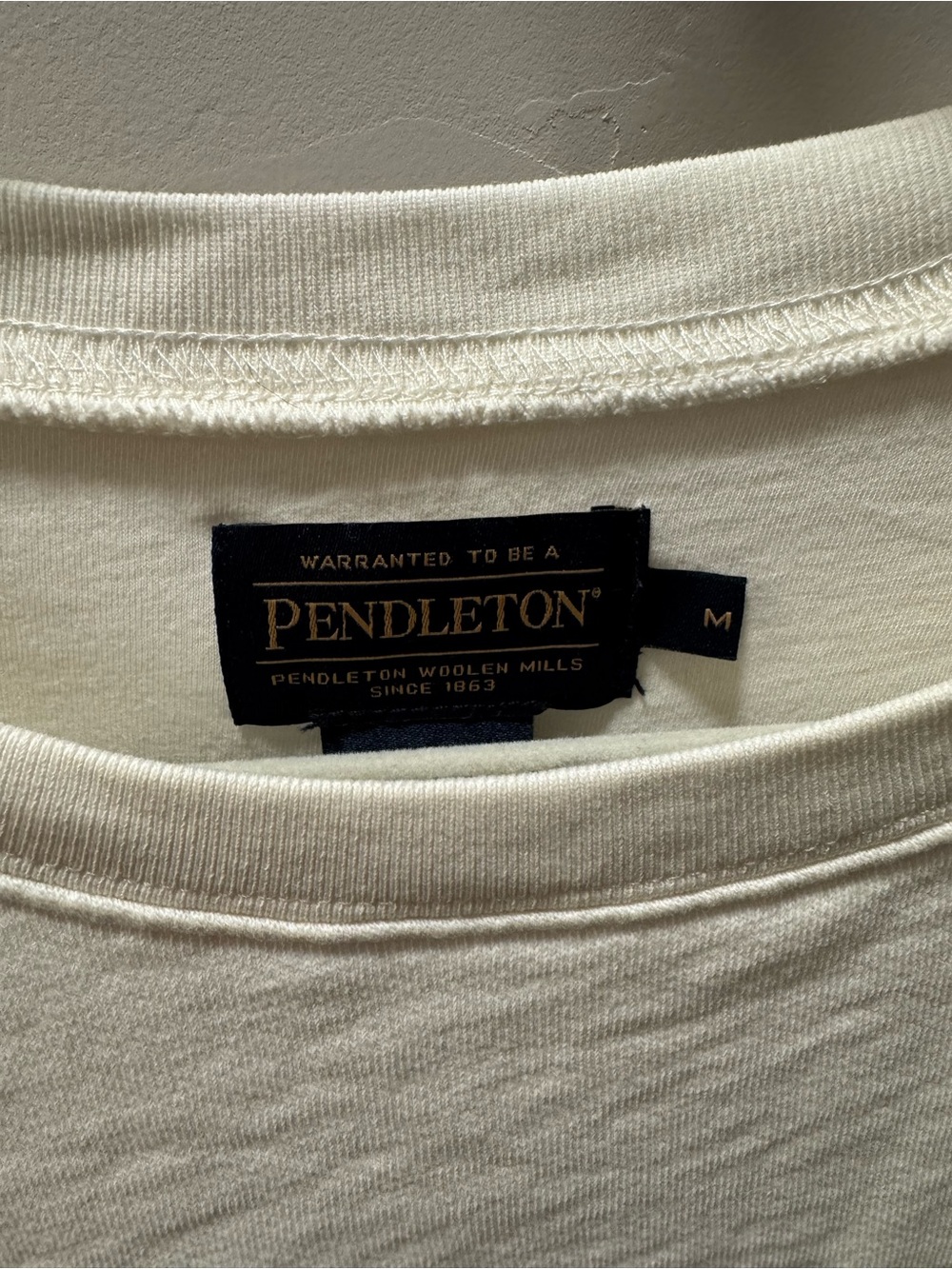 Pendleton Cream Embroidered Crewneck - Picture 4 of 5